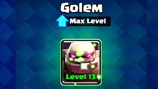 GOLEM MAX LEVEL 13! | CLASH ROYALE