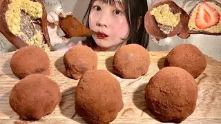 ASMR Дубайское моти-печенье【русские субтитры】【Mukbang/ Eating Sounds】