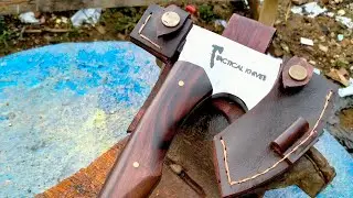 Tes kekuatan kampak custom asli buatan ci batu