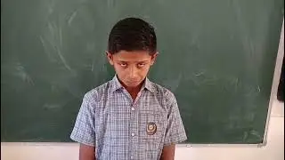 Panch. Pri  Shala no. 7 Bhuj water awareness speech by student.