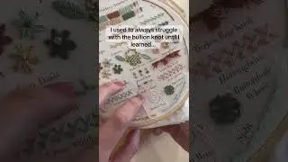 Full tutorial on my channel! #embroidery #learn #crafts #freepattern