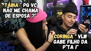 GABE CHAMOU A FER DE ESPOSA !😱 E METEU O CORINGA E TAINA EM UMA DR ! 😂😂