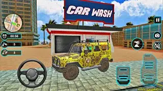 Car Wash Garage Service Workshop - 4x4 Safari Vehicle Modern Auto Wash - Android Gameplay