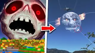 Lua Amaldi&ccedil;oada no Minecraft CAPTURADO NA VIDA REAL