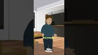 Why I Was Late to School 🏫 #shorts #animatedjokes #sillyjokes