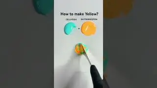 How to make Yellow Color Recipe? #colormixing #satisfying #oddlysatisfying