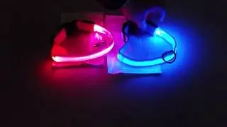 Demo: LED Leuchthalsband Hunde-Halsband mit Batterie