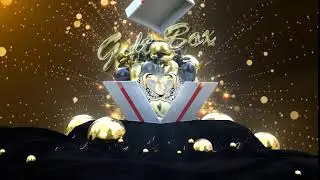Gift Box Black Gold | After Effects Project Files - Videohive template