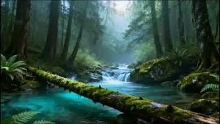 Slow Forest River & Soft Bird Sounds for Deep Sleep | Peaceful Nature ASMR