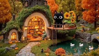 Cozy Autumn Jazz LoFi ~ Relaxing Study Music for Focus & Deep Sleep Vibes