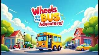 Wheels on the Bus & Vehicles Song 🚌 | Bus, Scooter, Bike, Train | Kids Nursery Rhyme