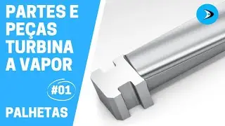 Palheta Turbina a Vapor - Partes e peças de TURBINA A VAPOR #01