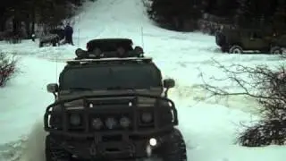 Hummer Club 2011 winter run Alberta