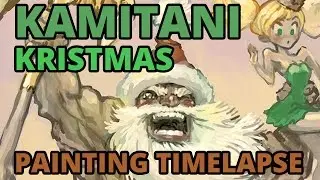 Fanart Friday #5 - George Kamitani Christmas - Painting Timelapse
