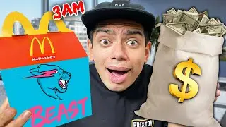 Do Not Order MrBeast Happy Meal From McDonalds at 3AM!! (HE CAME AFTER US!!)
