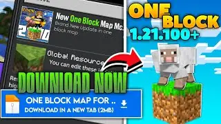 One Block For Minecraft PE 1.21.100+ || one block minecraft pe 1.21 mediafire