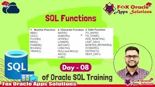Day 8 - SQL Date Functions | to_char to_date add_months last_day sysdate in sql | Fox Oracle Apps