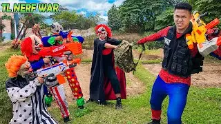 TL Nerf War: Patrol Spider X-Shot Nerf Guns Fight With Masked Criminals To Get Back The Stolen Guns