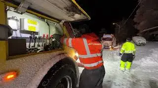 Snøværet I Trøndelag skaper trafikk utfordringer  torsdagskveld 23.November