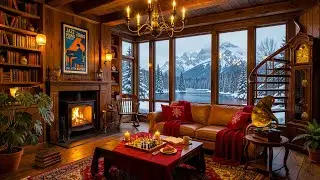 Winter January Night Jazz for Work, Study ☕ Cozy Coffee Shop Ambience & Warm Jazz Instrumental Music
