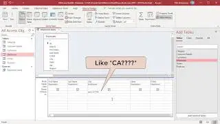 Criteria for Text fields in Query in MS Access - Office 365