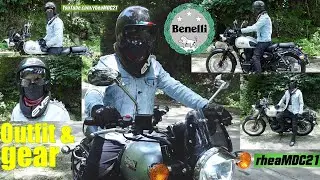 Benelli Imperiale 400 Outfit and Riding Gear on this Day. Riding a Classic Motorcycle. Retro Bike!