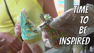 Inspired by Mint Chocolate Chips Ice Cream and Birds