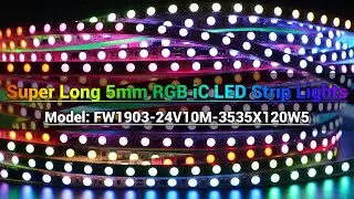 SuperLightingLED New Product: Super Long 5mm Slim RGBIC LED Strip Lights