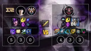 RNG Xiaohu Syndra vs Galio Mid - KR Challenger Patch 10.11