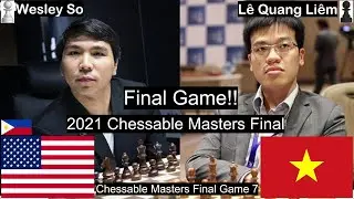 Wesley So vs L&ecirc; Quang Li&ecirc;m. 2021 Chessable Masters. Final. Round 8 Game 4. Not A Benko!!