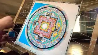 Mandala constitutes of 58 wrathful deities 🙏  #Thangka artist🧘&zwj;♂️