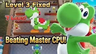 Super Mario Party Jamboree Koopathlon Yoshi Gameplay 7 Laps CPU Master Level 3 Fixed