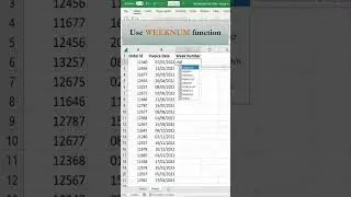Finding Week Numbers for Dates in Excel