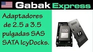 adaptadores de 2.5 a 3.5 pulgadas SAS SATA IcyDocks