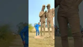 Send Sculpture filling Down Tu More Kareja neek Lage Lu #shorts #mmmrazz#funny #comedy