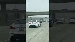 Lexus ISF on a Freeway