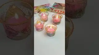 #diyhomedecor #diycandleholder #tapeart #candlemaking #diyprinting #shorts #useyourgelliprints
