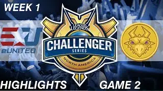 EUN vs GCU | Game 2 | HIGHLIGHTS | NACS SUMMER 2017 | eUnited vs Gold Coin United