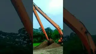 How to work with a liugong longboom excavetor.