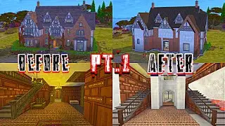 Adding a GRAND foyer area to this Abandoned Mansion in The Sims 4 