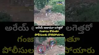 అరేయ్ ఆజామూ లగెత్తరో గంజాయి కొడుతూ పోలీసులకు దొరికిపోయారు |  Eluru Police Viral Video | Prime9