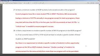Higher Education Opportunity Program HEOP 2019 2024 Webinar QA 1