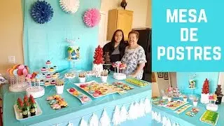Mesa de Postres!! Como decore la mesa de postres de mi hija!!