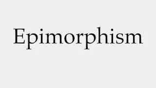 How to Pronounce Epimorphism