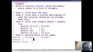 FP: functional thinking; inference rules