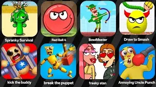 Spranky Survival,Minecraft,Find the alien,Scray Little Prankster,Red Ball 4, Spranky Transform,DOP 4