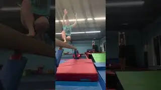 Beam work from today. Trying a new mount! #gymnastics #beam #gymnast #foryou 