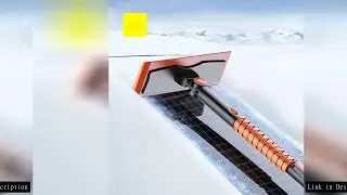 Car Glass Winter Ice Removing Shovel And Retractable Snow Removal Brush Two-in-one Remover Cleaner T