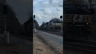 Norfolk Southern ethanol empties train 65D passes Raleigh NC at the 