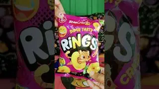 super tasty rings crispy snacks unboxing free gift inside #shorts